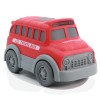 Huiye hot sale baby cartoon truck friction toy vehicles with light and music friction car toy plastic school bus toys for kids