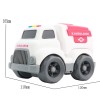 Huiye high quality kids promotional truck toys mini cartoon friction car toy plastic ambulance toy car