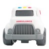 Huiye high quality kids promotional truck toys mini cartoon friction car toy plastic ambulance toy car