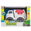 Huiye high quality kids promotional truck toys mini cartoon friction car toy plastic ambulance toy car
