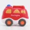 Huiye new kid cartoon fire truck small rescue car plastic mini friction power formula car toy  truck toy fire engine toy