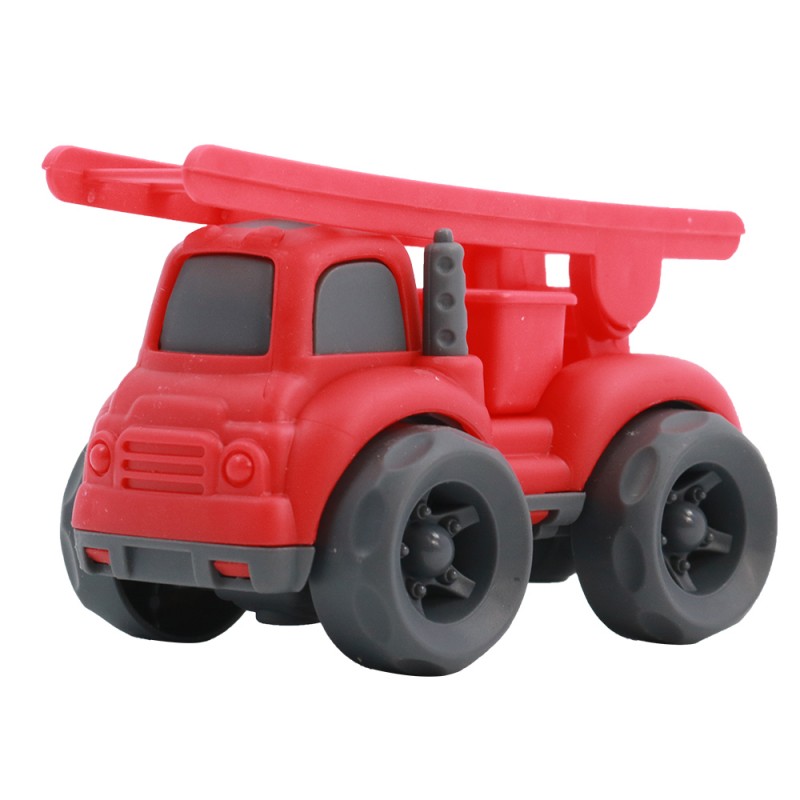 Huiye high quality small friction powered engineering truck save toy car for baby