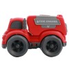 Huiye Wholesale baby learning free wheel car model cartoon plastic friction toy vehicles rescue toy fire truck toy