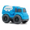 Huiye best quality educational toys learning child friction powered cars free wheel truck toy for kids cartoon police car toy