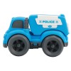 Huiye best quality educational toys learning child friction powered cars free wheel truck toy for kids cartoon police car toy