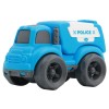 Huiye best quality educational toys learning child friction powered cars free wheel truck toy for kids cartoon police car toy