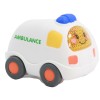 Huiye 2020 eco-friendly kids teaching toys friction vehicles cartoon truck model for baby ambulance car toy