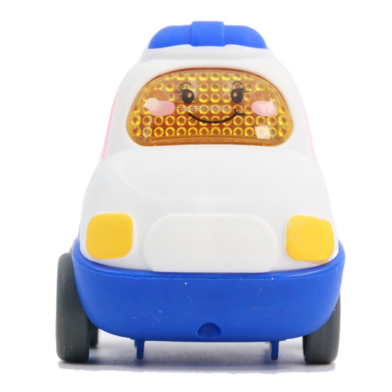 Amazon hot selling small plastic friction power police toys car