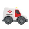 Huiye new arrival cartoon toys friction ambulance truck toy