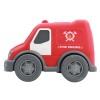 Huiye mini cartoon light and sound friction fire engine truck toy