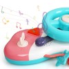Huiye battery operated light and music toy steering wheel toy baby driving toy
