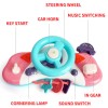 Huiye battery operated light and music toy steering wheel toy baby driving toy