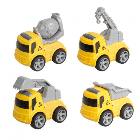 Huiye hot selling 1:48 8pcs small mini toys car friction alloy metal cars model