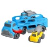 Huiye amazon top seller plastic free wheel carrier friction powered cars toys with 2 mini cars