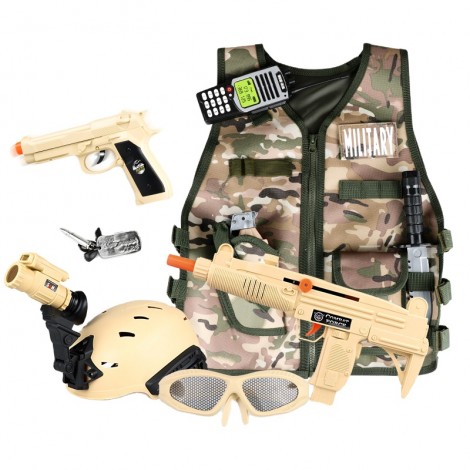 10pcs military set role play set toys for children