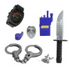 Funny kids school education toys pretend play set  role playing game set police toy set