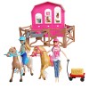 cute simulation lifelike animal figurines model animal horse toy