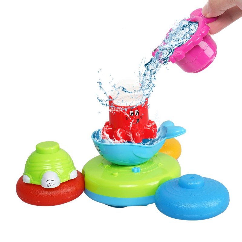 Huiye 2020 amazon amazon animal water baby bath toy set kids toys mainan anak Kinderspielzeug