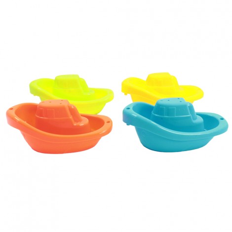 Huiye kids plastic colorful boat shape toy cup stack up toys
