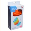 Huiye kids plastic colorful boat shape toy cup stack up toys
