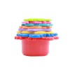 Huiye babies educational 8pcs cartoon animal style stacking cup game toys