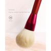High Quality Red Handle Nylon Fluffy Makeup Brush Set No Logo