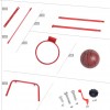 Huiye 2020 kids iron indoor toys 2 in 1 basket ball set swing toys