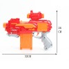 Huiye high quality battery operated shooting game toys plastic bullet gun laser bullet pistol guns for kids air soft bullet gun