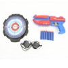 Huiye wholesale shooting game set  kids soft bullet toy gun with target and glasses
