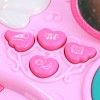 Huiye Piano Toy Keyboard Pink for Girls Plastic Electric Rainbow Music Instrument Toys Piano Keyboard With Microphone For Kids