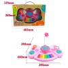 Huiye Piano Toy Keyboard Pink for Girls Plastic Electric Rainbow Music Instrument Toys Piano Keyboard With Microphone For Kids