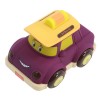 Huiye Plastic kids lovely electric cartoon car toys with lighting and music for kids