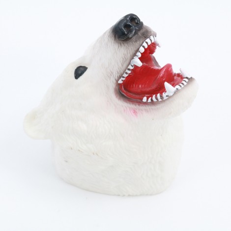 Huiye New Design Amazon best selling tpr Simulation wolf Head hand puppet animal puppet