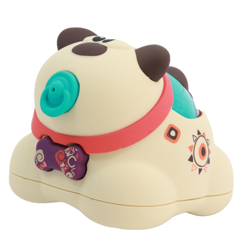 Huiye Cartoon Dog Shape Baby Rattle Dog Toy  Safety Plastic Dog Rattle Baby Toys