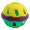 Huiye Baby Teether Toy  Rubber Rattle Ball Newborn Toys Bell Balls For Baby baby rattle ball