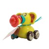 Huiye Hot Sale Plastic baby Toys  Educational  Cartoon Toy For Kids Push And Go Elephant Car With Wheels Crawling Newborn Toys