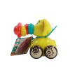 Huiye Hot Sale Plastic baby Toys  Educational  Cartoon Toy For Kids Push And Go Elephant Car With Wheels Crawling Newborn Toys
