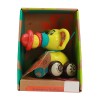 Huiye Hot Sale Plastic baby Toys  Educational  Cartoon Toy For Kids Push And Go Elephant Car With Wheels Crawling Newborn Toys
