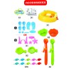 Huiye hot selling plastic kids fishing toys table board fish game machine family Fish Toy