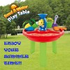 Huiye summer beach toy plastic kids playing water sand beach table for kids sand and water table beach sand molds kids toys