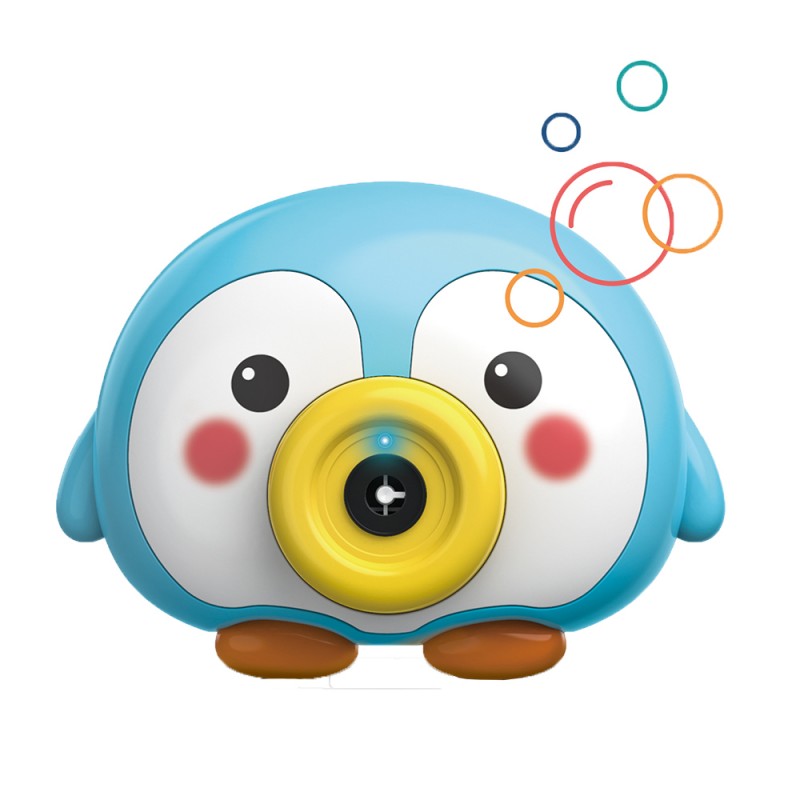 Huiye Bubble Machine Funny Camera Bubble Blower Portable Baby Bubble Maker With Music and Lights Good Gifts For Kids