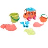 Huiye Kids summer outdoor plastic beach bucket toys sand play set beach bucket 7PCS