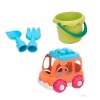 Huiye Kids summer outdoor plastic beach bucket toys sand play set beach bucket 7PCS