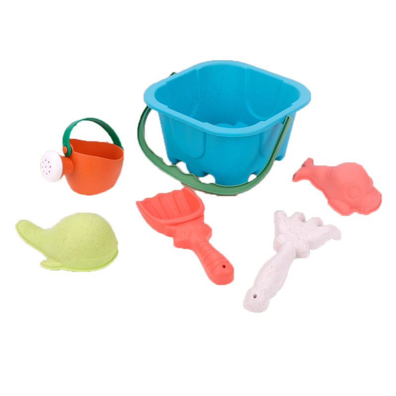 Huiye 2020 Wholesale Bucket Set Sand Toy kids Beach Sand And Water Toys Beach Sand Molds Kids Toys