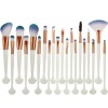 Wholesale 20pcs custom makeup brushes wood handle eyeshadow brush set