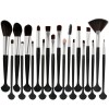 Wholesale 20pcs custom makeup brushes wood handle eyeshadow brush set