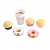 Huiye  Baby Pretend Kitchen Play Set Toys Dessert Table Coffee Shop Light Coffee Machine Pretend Play Set Toys For Kids