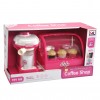 Huiye  Baby Pretend Kitchen Play Set Toys Dessert Table Coffee Shop Light Coffee Machine Pretend Play Set Toys For Kids