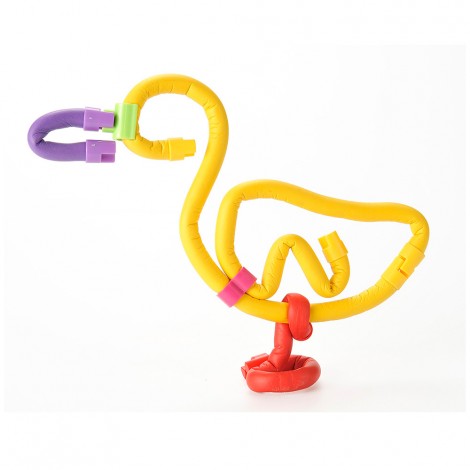 Huiye STEM create magic twiser blocks flexible plastic round rod puzzle toys kids building blocks