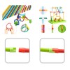 Huiye 2020 STEM Toys Educative Toy DIY Bendable Building Blocks Construction Toy For Kids